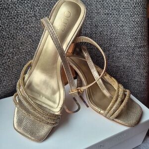 Ina Metallic Gold Women's Heels